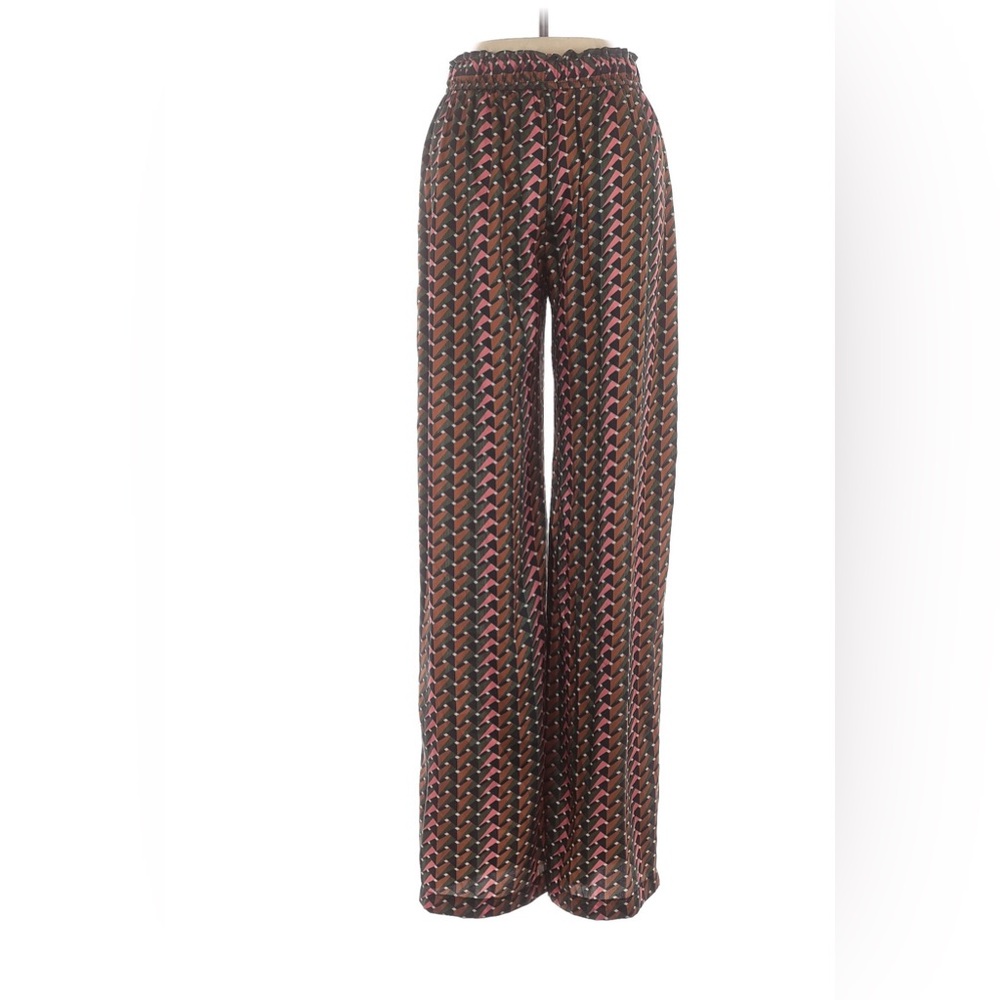 Karina Grimaldi Multicolor Geometric Wide Leg Pants Size Small